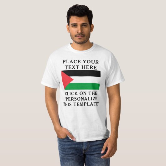PALÄSTINA - Personalisierter ISRAEL-Krieg T-Shirt (Vorne ganz)