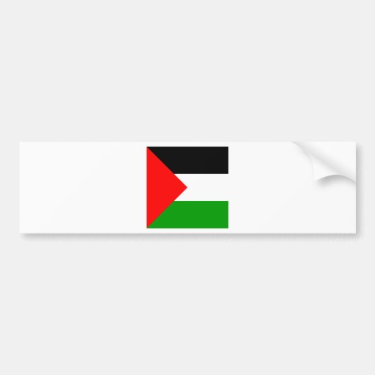 Palästina-Qualitäts-Flagge Autoaufkleber (Vorne)