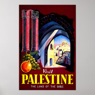 Palästina-Reiseposter Palästinensischer Kunstdruck Poster