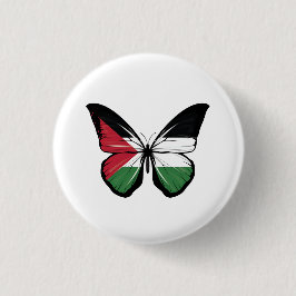 Palästina-Schmetterlingsflagge Button
