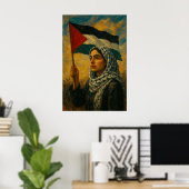 Palästina steht | Es wird frei sein Poster (Heimbüro)