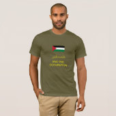 Palästina-T - Shirt (Olive) (Vorne ganz)