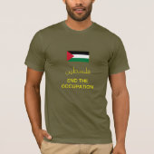 Palästina-T - Shirt (Olive) (Vorderseite)