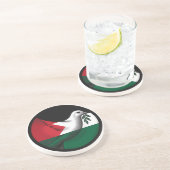 Palästina-Taube des Friedens Getränkeuntersetzer (Seite)