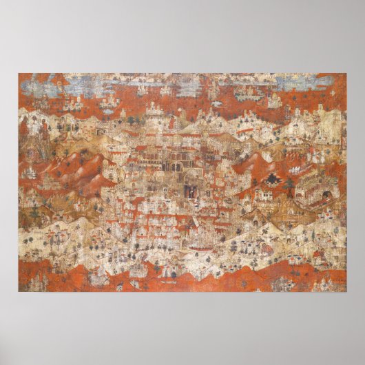 Palästina Topografie des Heiligen Landes im 15. Ja Poster (Vorne)