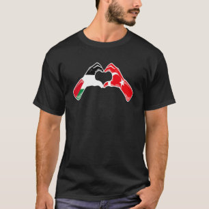 Palästina-Türkei-Flagge Palästinensisch-türkisch T-Shirt