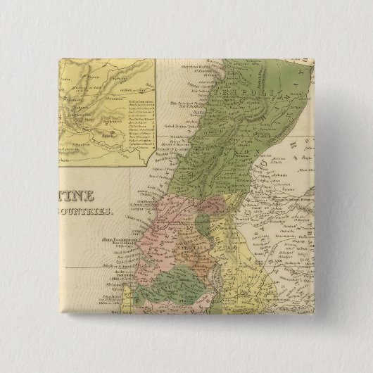 Palästina und angrenzende Länder Button (Vorderseite)