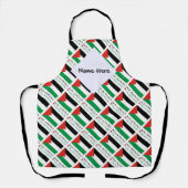 Palästina und palästinensische Flagge mit Ihrem Na Schürze (Vorderseite)