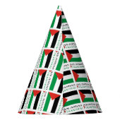 Palästina und palästinensische Flagge Personalisie Partyhütchen (Rückseite)