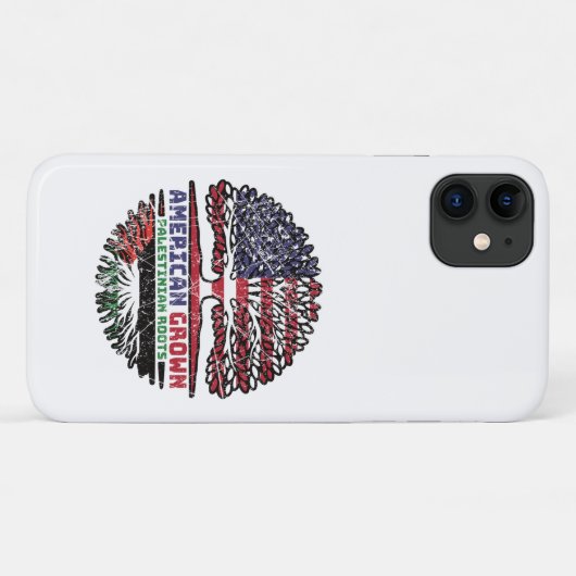 Palästina - USA - Tree Roots Flag Case-Mate iPhone Hülle (Rückseite (Horizontal))