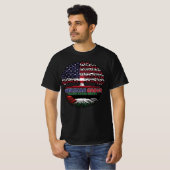 Palästina - USA - Tree Roots Flag T-Shirt (Vorne ganz)