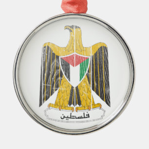 Palästina-Wappen Silbernes Ornament