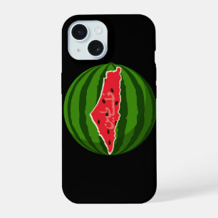 Palästina-Wassermelone-Flagge-Karte. Freie Palästi iPhone 15 Hülle
