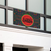 Palästina-Wassermelone-Palästina arabisches Wort"ف Banner (Äußeres Gebäude)