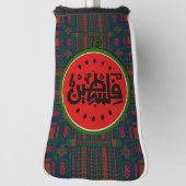 Palästina-Wassermelone-Palästina arabisches Wort"ف Golf Headcover (Rotieren 90)