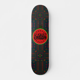Palästina-Wassermelone-Palästina arabisches Wort"ف Skateboard