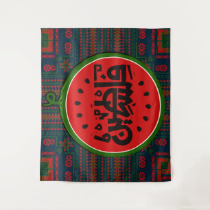 Palästina-Wassermelone-Palästinensisch-Arabisches Wandteppich