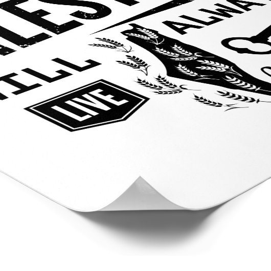 Palästina wird immer in mir leben poster (Ecke)