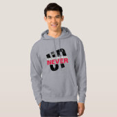 PALÄSTINA WIRD NIE AUFGEBEN | Fettbrustprotest Hoodie (Vorne ganz)