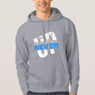 PALÄSTINA WIRD NIEMALS AUFGEBEN Kühner Grunge-Pr Hoodie