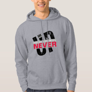PALÄSTINA WIRD NIEMALS AUFGEBEN   Kühner Grunge-Pr Hoodie