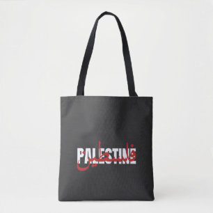 Palästina Word Arabisch und Englisch Wordart- Text Tasche