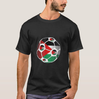 Palästinafahne Fußball-Ball Männer Frauenteam Fan T-Shirt