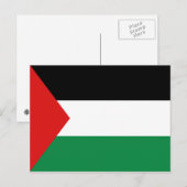 Palästinafahne Postkarte (Vorne/Hinten)
