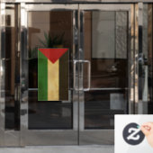 Palästinafahne Vintages Design Fensteraufkleber (Büro Tür)