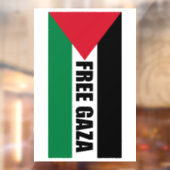 Palästinafahnen, Gaza Gerettet, freier Gaza-Streif Fensteraufkleber (Blatt 2)