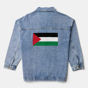 Palästinafahnen, Gaza Gerettet, freier Gaza-Streif Jeansjacke