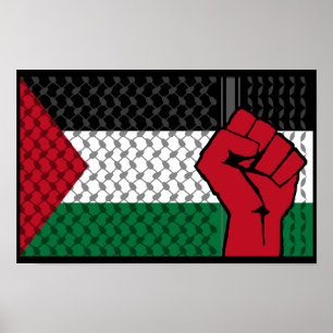 Palästinafahnen, Gaza Gerettet, freier Gaza-Streif Poster