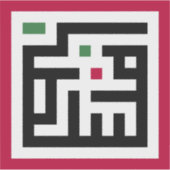 Palästinafrage in einem arabischen Wort - Quadratw Aufkleber (Vorderseite)