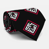 Palästinafrage in einem arabischen Wort - Quadratw Krawatte (Gerollt)