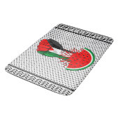 Palästinafreiheit fliegt auf Watermelon an Badematte (Schrägansicht)