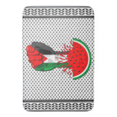 Palästinafreiheit fliegt auf Watermelon an Badematte (Vorderseite Vertikal)