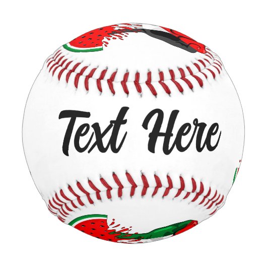 Palästinafreiheit fliegt auf Watermelon an Baseball (Rückseite)