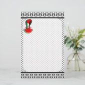 Palästinafreiheit fliegt auf Watermelon an Briefpapier (Stehend Vorderseite)