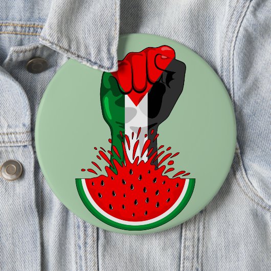 Palästinafreiheit fliegt auf Watermelon an Button (Beispiel)
