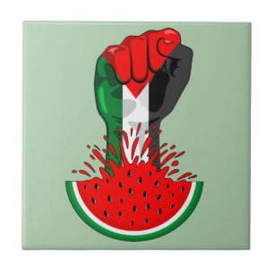 Palästinafreiheit fliegt auf Watermelon an Fliese
