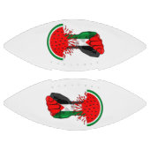 Palästinafreiheit fliegt auf Watermelon an Football (Paneele)