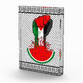 Palästinafreiheit fliegt auf Watermelon an Fotoblock (Rechts)