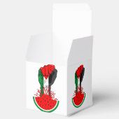 Palästinafreiheit fliegt auf Watermelon an Geschenkschachtel (Geöffnet)