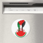 Palästinafreiheit fliegt auf Watermelon an Magnet (In Situ (Geschirrspüler))