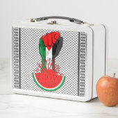 Palästinafreiheit fliegt auf Watermelon an Metall Brotdose (Beispiel)