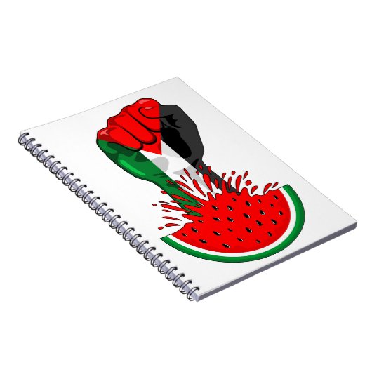 Palästinafreiheit fliegt auf Watermelon an Notizblock (Rechte Seite)
