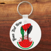 Palästinafreiheit fliegt auf Watermelon an Schlüsselanhänger (Vorderseite)