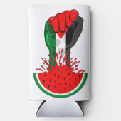 Palästinafreiheit fliegt auf Watermelon an Selters Dosenkühler (Vorderseite)