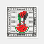 Palästinafreiheit fliegt auf Watermelon an Serviette (Vorderseite)