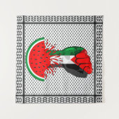Palästinafreiheit fliegt auf Watermelon an Wandteppich (Vorderseite (Horizontal))